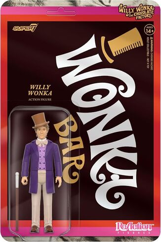Super7 Willy Wonka and The Chocolate Factory Willy Wonka - 3.75" Willy Wonka Action Figure with Accessory Classic Movie Collectibles in Saudi Arabia