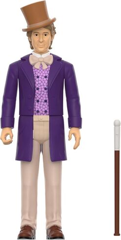 Super7 Willy Wonka and The Chocolate Factory Willy Wonka - 3.75" Willy Wonka Action Figure with Accessory Classic Movie Collectibles in Saudi Arabia
