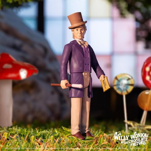 Super7 Willy Wonka and The Chocolate Factory Willy Wonka - 3.75" Willy Wonka Action Figure with Accessory Classic Movie Collectibles in Saudi Arabia
