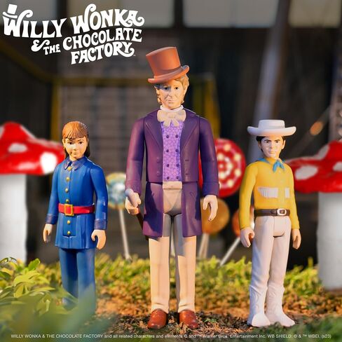 Super7 Willy Wonka and The Chocolate Factory Willy Wonka - 3.75" Willy Wonka Action Figure with Accessory Classic Movie Collectibles in Saudi Arabia