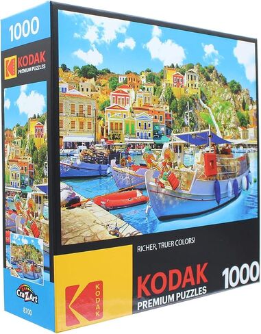 RoseArt - Kodak Premium - Sunset Balloons Over Tulip Field - 1000 Piece Jigsaw Puzzle for Adults in Kuwait