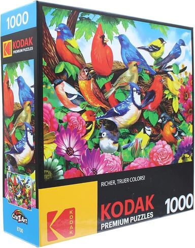 RoseArt - Kodak Premium - Sunset Balloons Over Tulip Field - 1000 Piece Jigsaw Puzzle for Adults in Kuwait