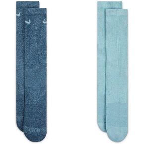 Nike Men's Everyday Plus Cushioned Training Crew Socks 2 Pairs (Multi(DQ7699-903)/B, Large)