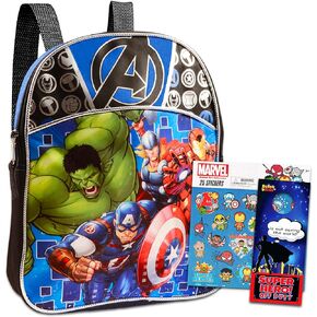 Marvel Avengers 11" Mini Toddler Preschool Backpack Bundle Featuring Spiderman, Iron Man, Captain America and More