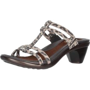 NAOT Footwear Women's Loop Slide Sandal Cheetah Suede 7 M US