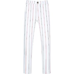 Lars Amadeus Striped Dress Pants for Men's Flat Front Slim Fit Business Tapered Pants