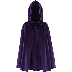 Kids Hooded Cloak Vampire Costume Witch Costume for Girls and Boys Witch Cloak for Halloween, Cosplay, Role Play 27.5Inch