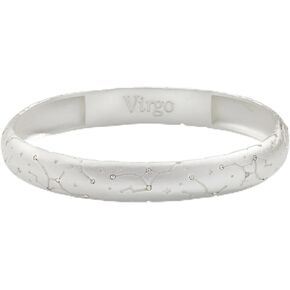 Alex and Ani AA741823SAS,Hinge Bangle,Satin Silver,Silver,Virgo, Bracelets