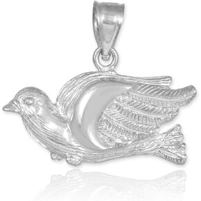925 Sterling Silver Flying Dove Pendant