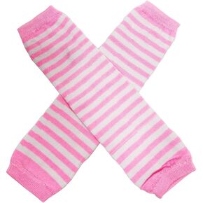 1 Pair Striped Knitted Long Arm Warmer Fashion Fingerless Fashion Punk Rock Elbow Thumbhole Gloves Mittens