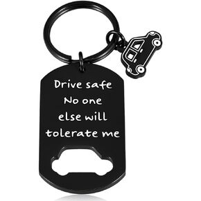 Octamber Anniversary Presents for Couple Drive Safe Keychain for Boyfriend Girlfriend Valentines Day Gifts for Him Her Boyfriend Husband Birthday Christmas Gifts for Women Men in Saudi Arabia