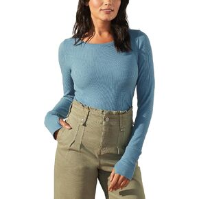 UpWest Women's Favorite Waffle Fitted Crew
