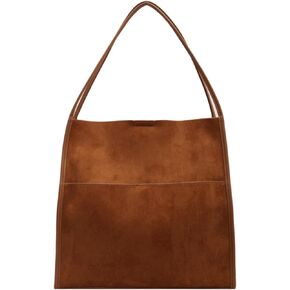 MININAI Faux Suede Hobo Bags for Women Vegan Leather Handbag Soft Bucket Shoulder Bag Purse Tote Handbag Fashion Designer Bag