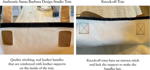 Santa Barbara Design Studio Tote Bag Hold Everything Collection Black and White 100% Cotton Canvas with Genuine Leather Handles, Large, Escape in Saudi Arabia