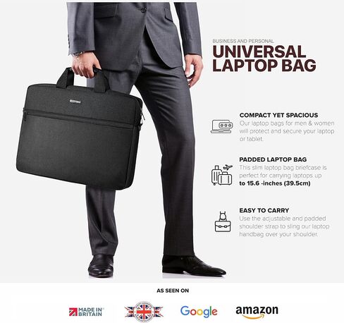15.6 Inch Laptop Bag, Laptop Briefcase, Laptop Messenger Bag, Briefcase, Computer Bag Men Women, Laptop Shoulder Bag in Saudi Arabia