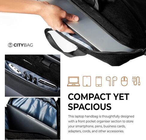 15.6 Inch Laptop Bag, Laptop Briefcase, Laptop Messenger Bag, Briefcase, Computer Bag Men Women, Laptop Shoulder Bag in Saudi Arabia