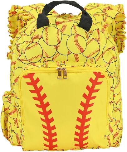 حقيبة ظهر للأطفال الصغار لمرحلة ما قبل المدرسة خفيفة الوزن رياضية للسفر على الكتف حقيبة مدرسية حقيبة كتب للبنات والأولاد (البيسبول) in Kuwait