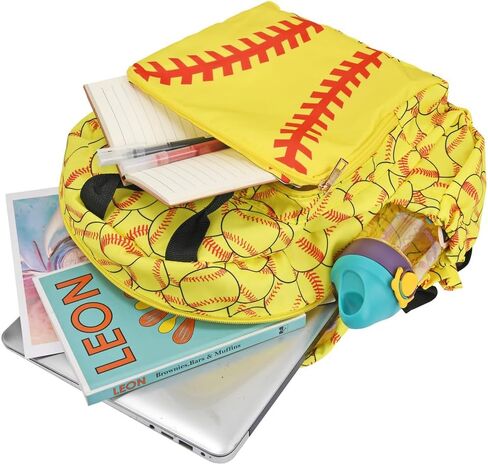 حقيبة ظهر للأطفال الصغار لمرحلة ما قبل المدرسة خفيفة الوزن رياضية للسفر على الكتف حقيبة مدرسية حقيبة كتب للبنات والأولاد (البيسبول) in Kuwait