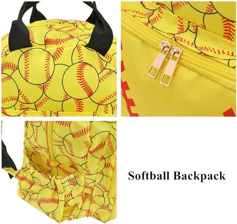 حقيبة ظهر للأطفال الصغار لمرحلة ما قبل المدرسة خفيفة الوزن رياضية للسفر على الكتف حقيبة مدرسية حقيبة كتب للبنات والأولاد (البيسبول) in Kuwait