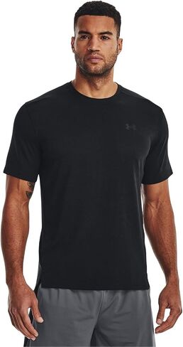 أندر آرمور UA Tech Vent Jacquard SS - 1377052-006 - رمادي ضبابي/أسود in Kuwait