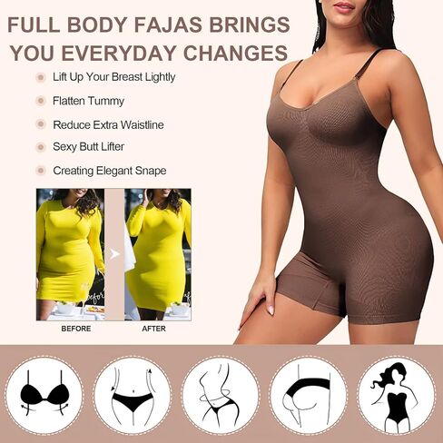 ملابس داخلية نسائية طويلة بدون خياطة للتحكم في البطن، ملابس داخلية لتشكيل الجسم بالكامل، ملابس داخلية أنحف للفخذ in Kuwait