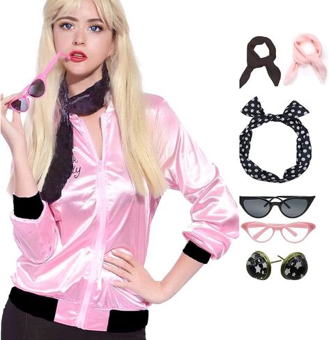 إكسسوارات تنكرية لسترة عقال على طراز منقط وردي من الخمسينيات من القرن العشرين in Kuwait