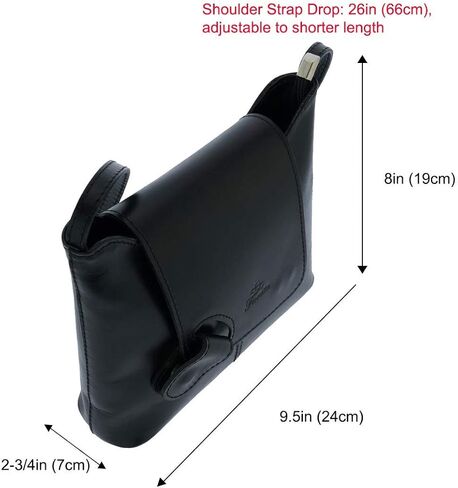 حقيبة كتف كروس من الجلد الطبيعي الإيطالي للنساء in Kuwait