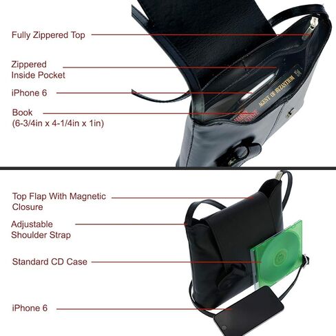 حقيبة كتف كروس من الجلد الطبيعي الإيطالي للنساء in Kuwait