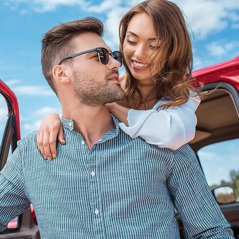 نظارات شمسية مستقطبة شبه داكنة للغاية من GrinderPUNCH للرجال والنساء 70s 80s نظارات شمسية عتيقة للرجال والنساء UV400 in Kuwait