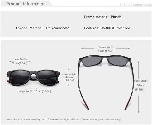 Genuine Tough Men's Polarized Sunglasses Square Fashion in Saudi Arabia