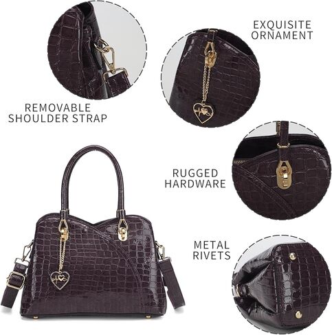 KouLi Buir Purses and Handbags PU Leather Top-Handle Satchel Shoulder Bags Messenger Tote Bag for Ladies in Kuwait