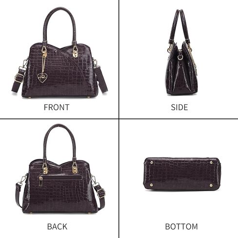 KouLi Buir Purses and Handbags PU Leather Top-Handle Satchel Shoulder Bags Messenger Tote Bag for Ladies in Kuwait