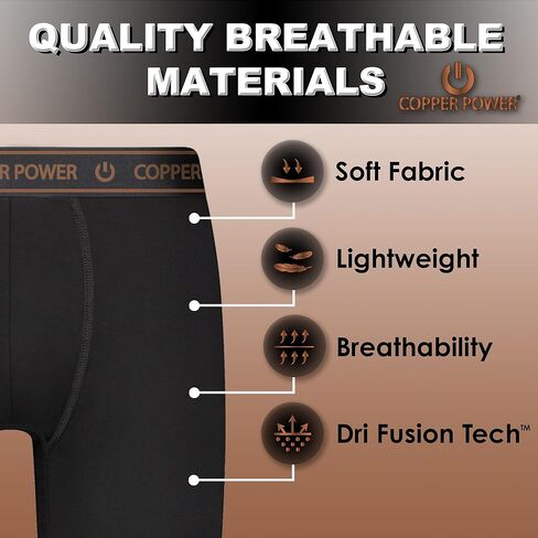 Mens Boxer Briefs Breathable Cotton Underwear for Men - 6 Pack - Cotton Stretch Mens Underwear in Saudi Arabia