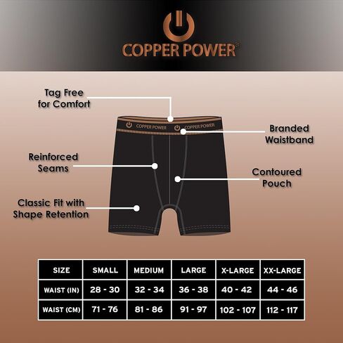 Mens Boxer Briefs Breathable Cotton Underwear for Men - 6 Pack - Cotton Stretch Mens Underwear in Kuwait