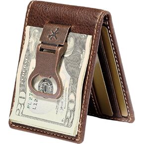 House of Jack Co. Bottle Opener Bifold Money Clip Wallet | Front Pocket Wallet | Novelty Bifold with Money Clip | Full Grain Leather
