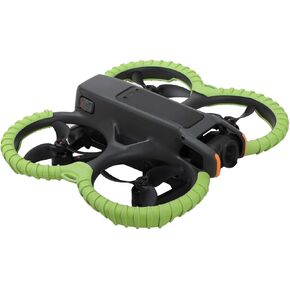 واقيات ممتصة للصدمات من مادة TPU لطائرة DJI Avata 2 FPV بدون طيار، غطاء حماية لحماية المروحة مضاد للتصادمات (برتقالي)