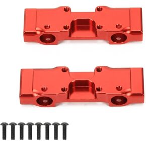 HobbyCrawler 2X سبيكة المصد الأمامي الخلفي RER11412 لRedcat Gen8 ترقيات أجزاء الزاحف تشكيله سبيكة المصد الأمامي الخلفي جبل صالح Redcat Racing (أحمر)