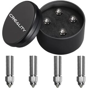 Creality K1/Ender 3 V3 KE Nozzles 4PCS, Updated 3D Printer Nozzles Bimetallic Hardened Steel Copper Alloy 0.4mm/0.6mm/0.8mm High Speed Printing High Flow Hotend Nozzle Kit for K1 Max CR 10 SE in Kuwait