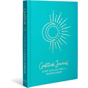 Elysian Wellbeing Gratitude Journal - Increase Positivity & Happiness with Varied Daily Prompts | Mindfulness Morning & Evening Reflection Undated Diary | Manifest a Joyful Life