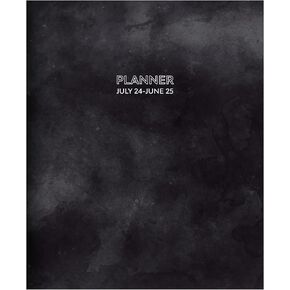 TF PUBLISHING July 2024 - June 2025 Spiral Print Large Monthly Planner | 2 Page Spreads With Extra Large Calendar Grids and Planning Prompts | 12 Month Academic Year Planner | 9" x 11"