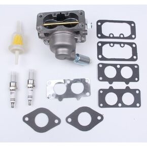 BH-Motor New Carburetor Carb Spark Plug Fuel Filter for 405777 406777 407777 20HP 21HP 23HP 24HP 25HP intek V-Twin Engine