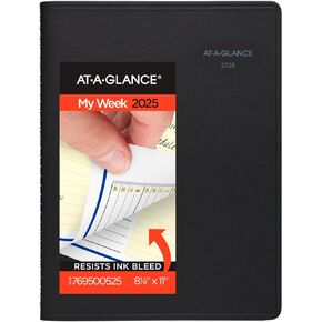 AT-A-GLANCE 2026 Appointment Book Planner, Weekly & Monthly, 8-1/4" x 11", Large, QuickNotes, Black (769500526)