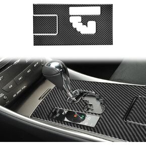 Compatible with Alcantara Suede Center Console Water Cup Holder Frame Cover Trim Interior Accessories for 2006 2007 2008 2009 2010 2011 2012 Lexus IS250 Black