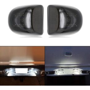 LED License Plate Number Light Replacement for Silverado Sierra 1500/2500/3500 1999-2013, Tahoe/Yukon/Yukon XL 1500/2500 2000-2006, Rear Bumper Liftgate Tag Lamp Replacement Assembly