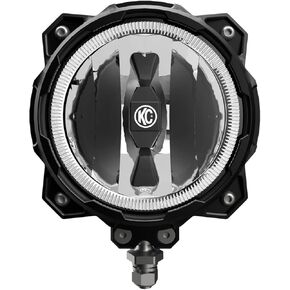 KC HiLiTES 91305 Gravity LED Pro6 Single Wide-40 Beam with Wiring Harness and Illuminated LED Light Switch - Pair Pack System