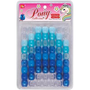 63 Pcs Beads Jewelry Making Kit DIY Hair Braiding Bracelet Ornaments Crafts Jumbo Pony Beads (White)