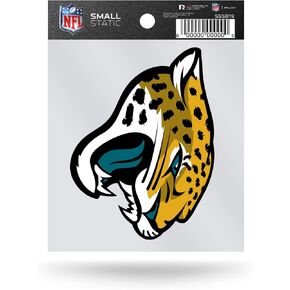 Rico Industries NFL Jacksonville Jaguars Small Static Cling Decal, Teal, 3.75 x 4.75-"