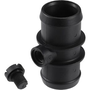 uxcell Engine Coolant Hose Connector for BMW MINI Cooper 2002-2008 No.17127515502 Black