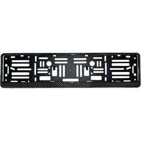 European License Plates Carbon Fiber Frame (Gloss Black)