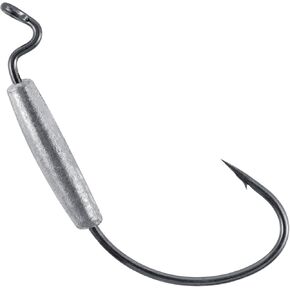 Dr.Fish 15 Pack Weighted Swimbait Hooks for Bass Fishing Jig Head Hooks, Weighted Worm Hooks for Soft Plastics Lure Baits Extra Wide Gap Hooks Carolina Texas Rig Saltwater Freshwater